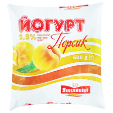 Йогурт Лукавиця Персик 2,5% 500г mini slide 1