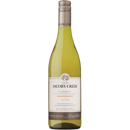 Вино Шардоне, Класик / Chardonnay, Classic, Jacob's Creek, белое полусухое 13.1% 0.75л slide 1