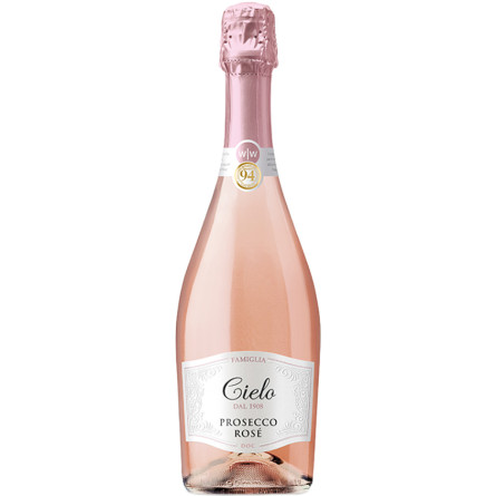 Ігристе вино Просекко Розе, Спуманте / Prosecco Rose, Spumante, Cielo e Terra, рожеве екстра сухе 0.75л