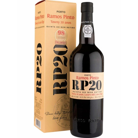 Портвейн Кинта До Бом Ретіро / Quinta do Bom Retiro, Ramos Pinto, 20 років червоне солодке 19.5% 0.75л в коробці