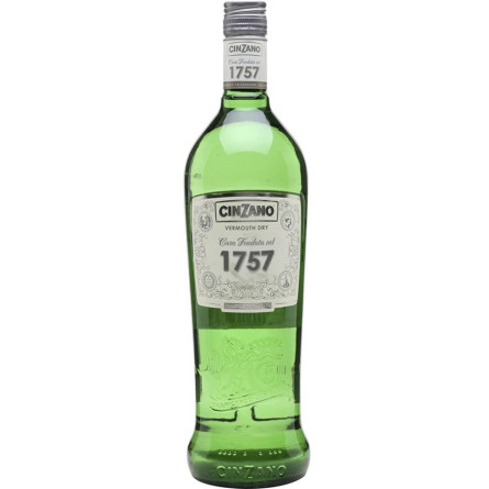 Вермут 1757, Драй / 1757, Dry, Cinzano, белое сухое 18% 1л