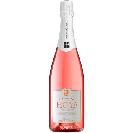 Ігристе вино Кава Брют Розе, Хоя де Каденас / Cava Brut Rose, Hoya de Cadenas, рожеве брют 0.75л slide 1