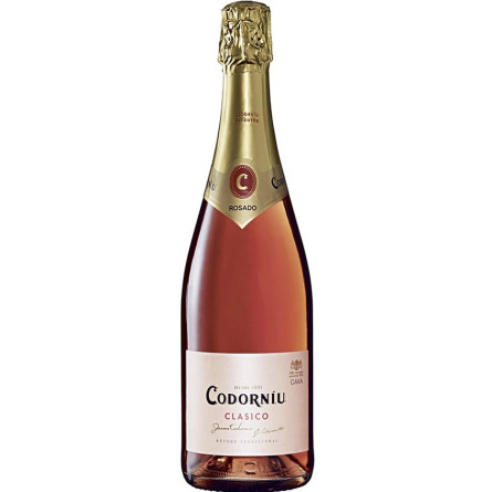Игристое вино Кодорнью Класико Росадо / Codorniu Clasico Rosado, розовое брют 12% 0.75л