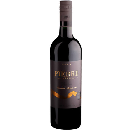 Безалкогольне вино П'єр Зеро, Престиж / Pierre Zero, Prestige, Domaines Pierre Chavin, червоне напівсолодке 0.75л
