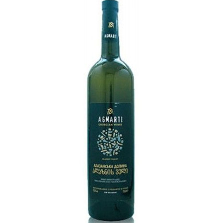 Вино Алазанская долина Agmarti белое полусладкое 11% 0.75л