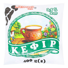 Кефір Молочний Світ 2,5% 400г mini slide 1