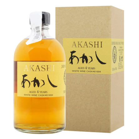 Виски Akashi White Wine Cask 4years 50% 0,5л