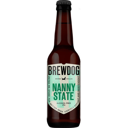 Безалкогольне пиво Нанні Стейт, БрюДог / Nanny State, BrewDog, 0.5%, 0.33л