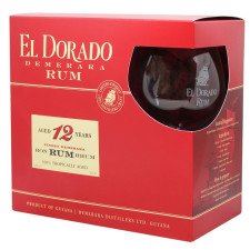 Ром El Dorado 12років 40% 0,7л + бокал в тубусі mini slide 1
