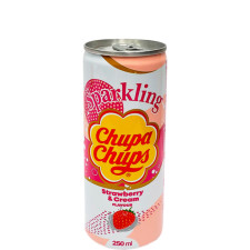 Напій газований Полуниця з вершками, Чупа Чупс / Strawberry Cream, Chupa Chups, 0.25л mini slide 1
