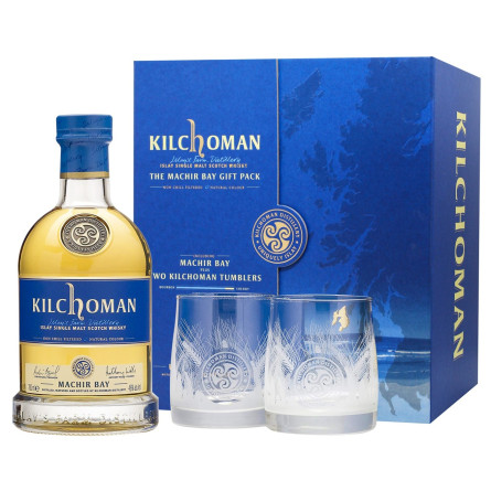 Виски Kilchoman Machir Bay Box 46% 0,7л + 2 бокала