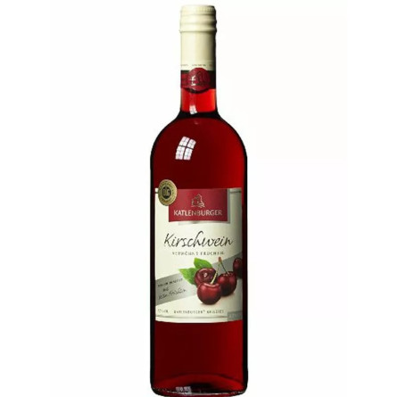 Плодове вино Кіршвейн (Вишня) / Kirschwein, Katlenburger, червоне напівсолодке 0.75л