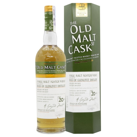 Виски Old Malt Cask Braes of Glenlivet Vintage 1990 20 лет 50% 0,7л