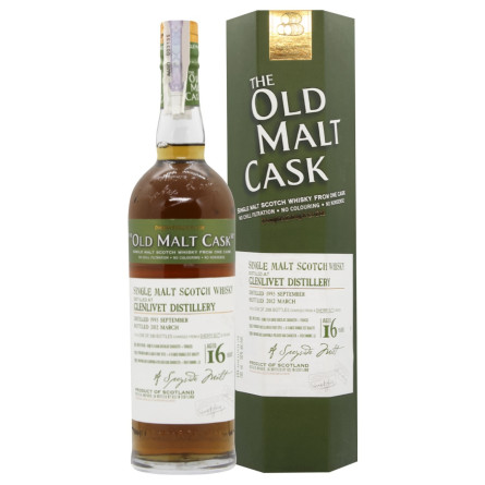 Виски Old Malt Cask Glenlivet Vintage 1995 16 лет 50% 0,7л
