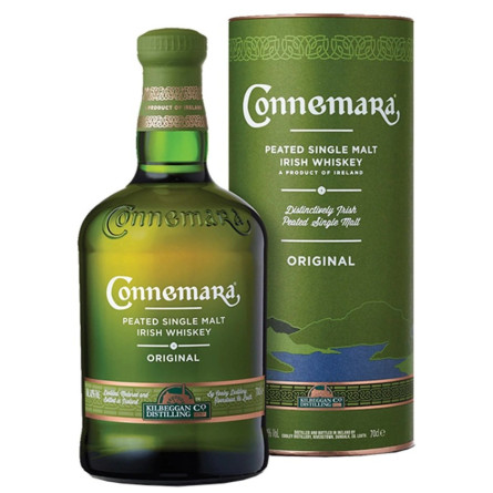 Виски Коннемара Питед Сингл Молт / Connemara Peated Single Malt, 40%, 0.7л, в тубусе