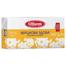 Маргарин Олком Вершкова здоба 70% 450г mini slide 1