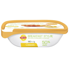 Бутербродний маргарин Olkom Breakfast Style Classic 50% 180г mini slide 1