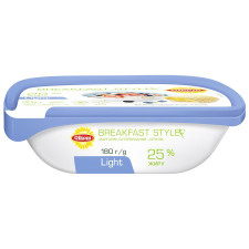 Маргарин Olkom Light бутербродний 25% 180г mini slide 1