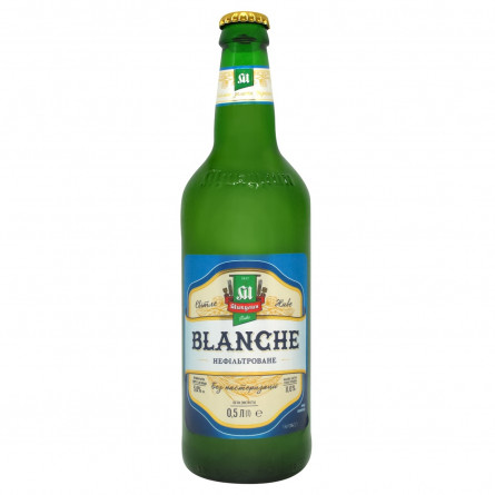 Пиво Микулин Blance Пшеничне світле нефільтроване 4,5% 0,5л slide 1