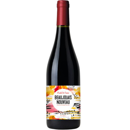 Вино "Маріус Мішо" Божоле Нуво / "Marius Michaud" Beaujolais Nouveau, 2022, червоне сухе 0.75л