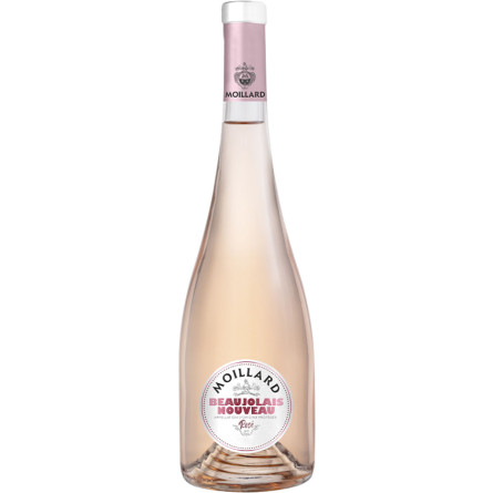 Вино Божоле Нуво Розе / Beaujolais Nouveau Rose, 2022, Moillard, рожеве сухе 0.75л slide 1