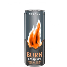 Енергетичний напій Burn Peach Zero, 0.25л mini slide 1