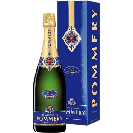 Шампанское Поммери, Брют Рояль / Pommery, Brut Royal, белое брют 12.5% 0.75л в короке