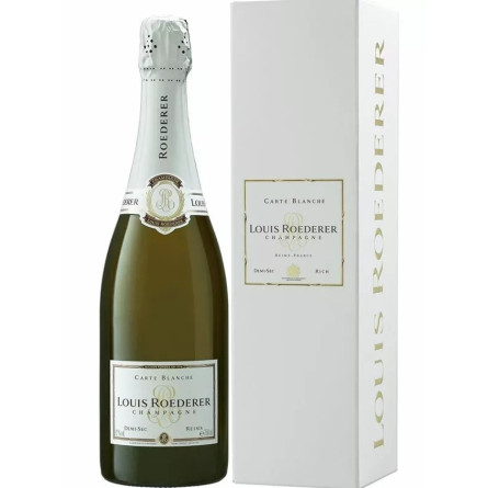Шампанское Луи Родерер, Карт Бланш / Louis Roederer, Carte Blanche, белое полусухое 12% 0.75л в коробке slide 1
