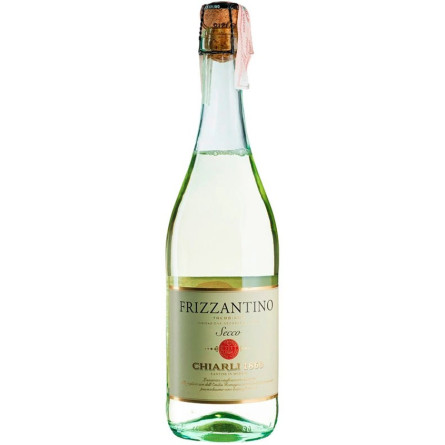 Игристое вино Фризантино, Требьяно дель Рубиконе, Секко / Frizzantino, Trebbiano del Rubicone, Chiarli, белое сухое 10% 0.75л slide 1
