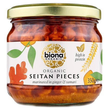 Сейтан Biona Organic Кусочки в соусе из имбиря и сои 350г slide 1