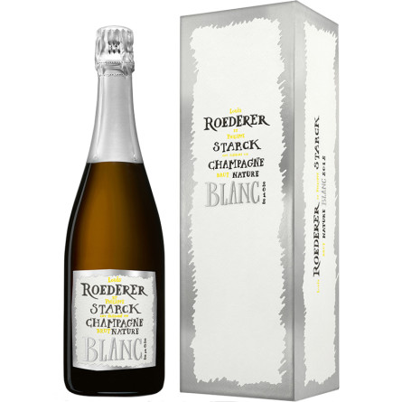 Шампанское Натюр, Филипп Старк / Nature, Philippe Starck, Louis Roederer, 2012 год, белое брют 0.75л