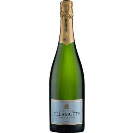 Шампанское Деламотте / Delamotte, белое брют 0.75л