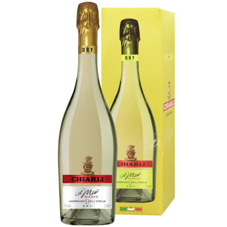 Игристое вино Ламбруско делл'Эмилия, Бьянко / Lambrusco dell'Emilia, Bianco, Chiarli, белое сладкое 0.75л, в коробке