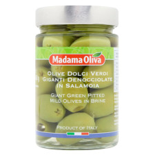 Оливки Madama Oliva большие без косточек 160г mini slide 1