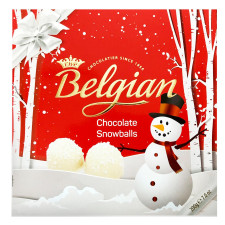 Цукерки The Belgian Winter Snowballs з білого шоколаду 200г mini slide 1