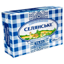Масло Селянське солодковершкове 72,5% 200г mini slide 1