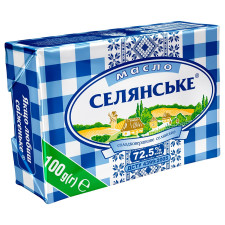 Масло Селянське солодковершкове 72,5% 100г mini slide 1