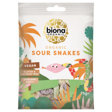 Цукерки желейні Biona Organic Sour Snakes органічні 75г mini slide 1