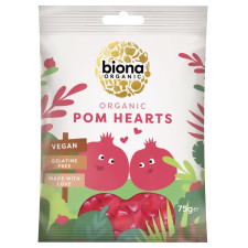 Цукерки желейні Biona Organic Pomegranate Hearts органічні 75г mini slide 1