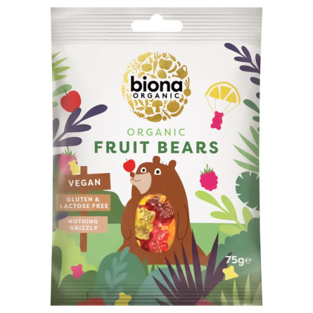 Конфеты желейные Biona Organic Fruit Bears органические 75г
