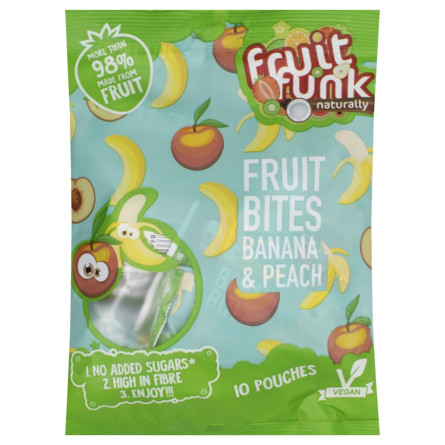 Снек Fruit Funk фруктовий з бананом та персиком 100г