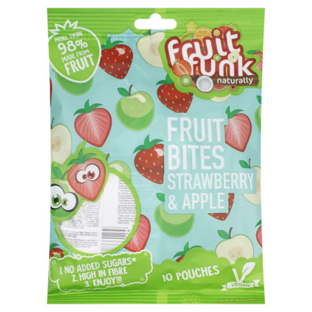Снек Fruit Funk фруктовий з полуницею та яблуком 100г