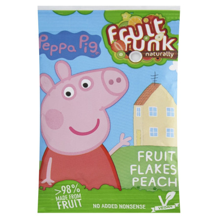 Снек Fruit Funk Peppa Pig фруктовий з персиком 16г slide 1