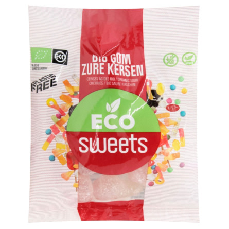 Цукерки жувальні Eco Sweets зі смаком вишні органічні 75г
