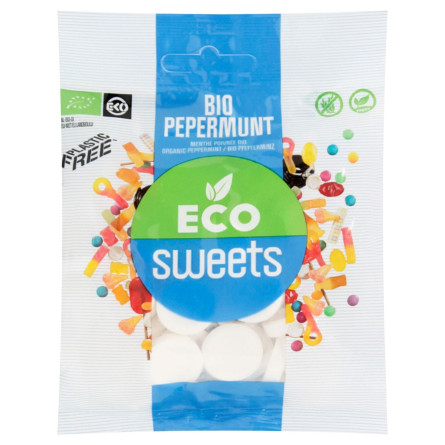 Цукерки Eco Sweets м’ятні органічні 75г