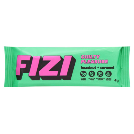 Батончик Fizi Hazelnut+Caramel в шоколадной глазури 45г slide 1