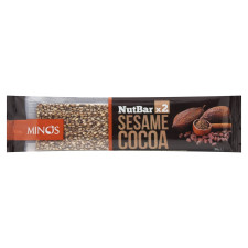 Батончик Minos Кунжут та какао подвійний 30г mini slide 1