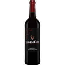 Вино Бордо Руж, Мутон Каде / Bordeaux Rouge, Mouton Cadet, червоне сухе 0.75л mini slide 1