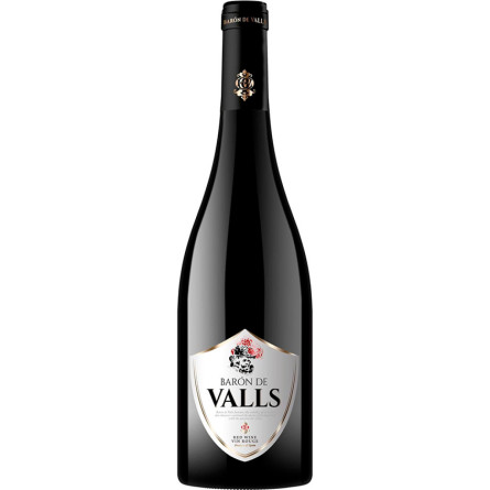 Вино Барон де Вальс, Вин Руж / Baron de Valls, Vin Rouge, Vicente Gandia, красное полусухое 0.75л