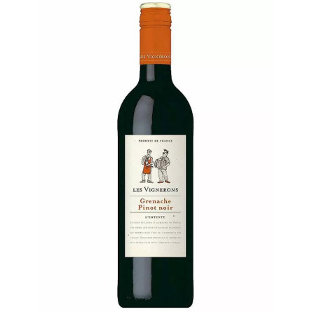 Вино Гренаш Піно Нуар / Grenache Pinot Noir, Les Vignerons, червоне сухе 12.5% ​​0.75л